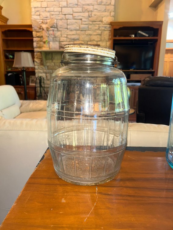 Vintage Owens-Illinois barrel jar