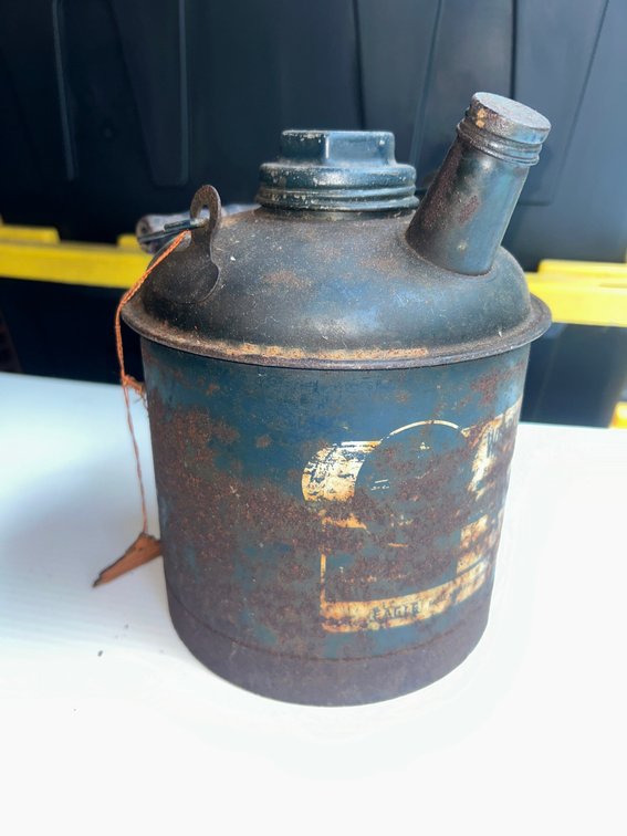 1 Gallon metal gas can-marked Eagle