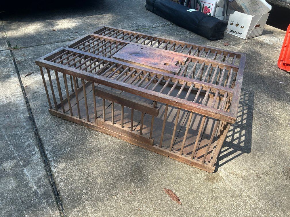 W J Carpenter Company Hickory Rod Spring door poultry coop