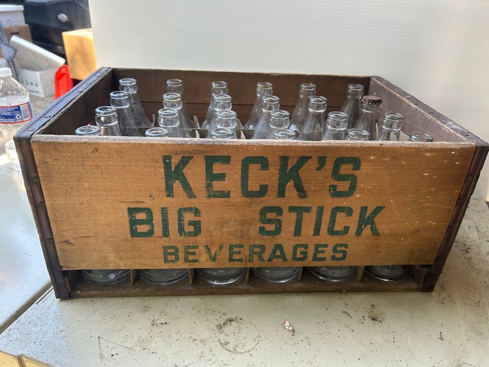 Will G Keck, Inc-Kecksburg, PA beverage bottles and crate