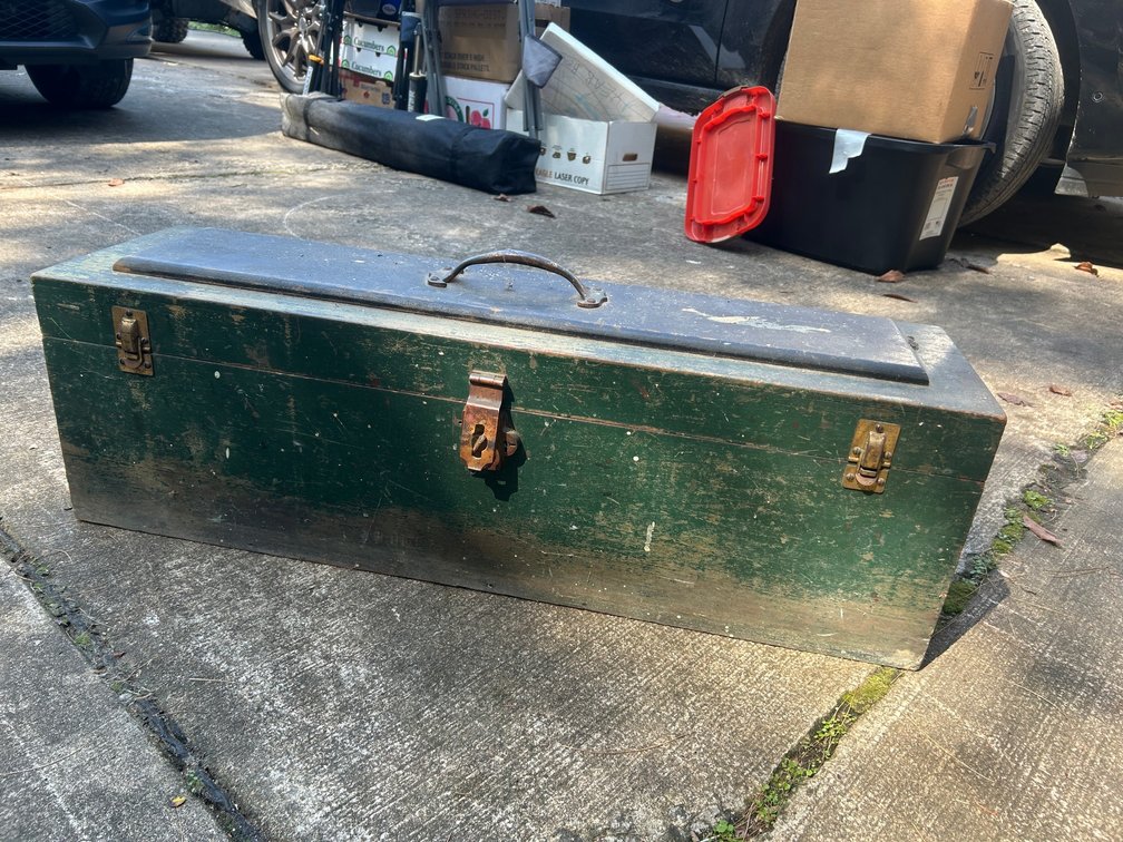Wooden toolbox
