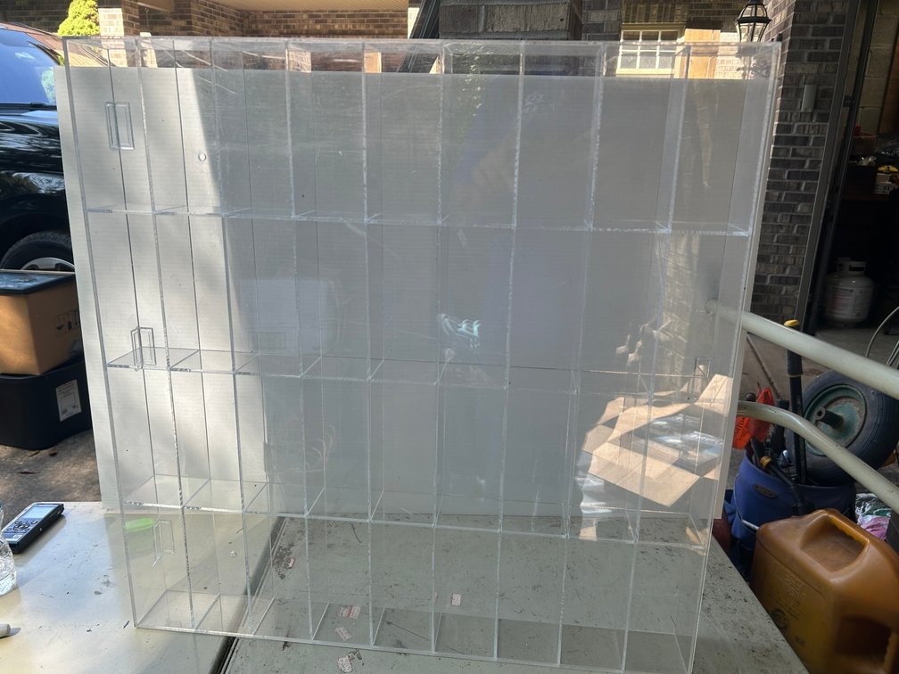Clear plastic display case