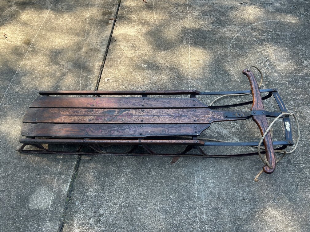 Tuxedo Flexible Flyer racer runner sled