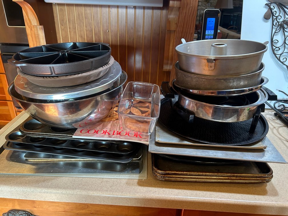 Cookie sheets, bundt pans, baking ware