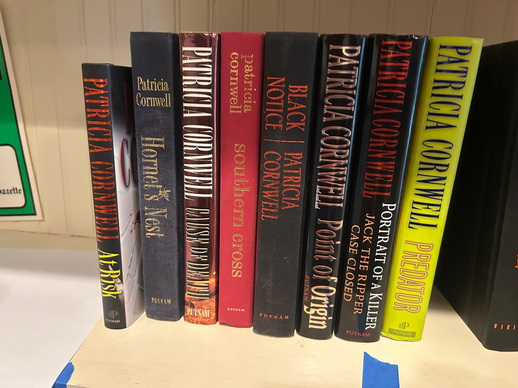 Patricia Cornwell books, Predator, Portrait of a Killer, Black Notice, Southern Cross
