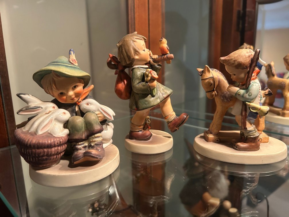 3 West Germany figurines-1 marked Goebel