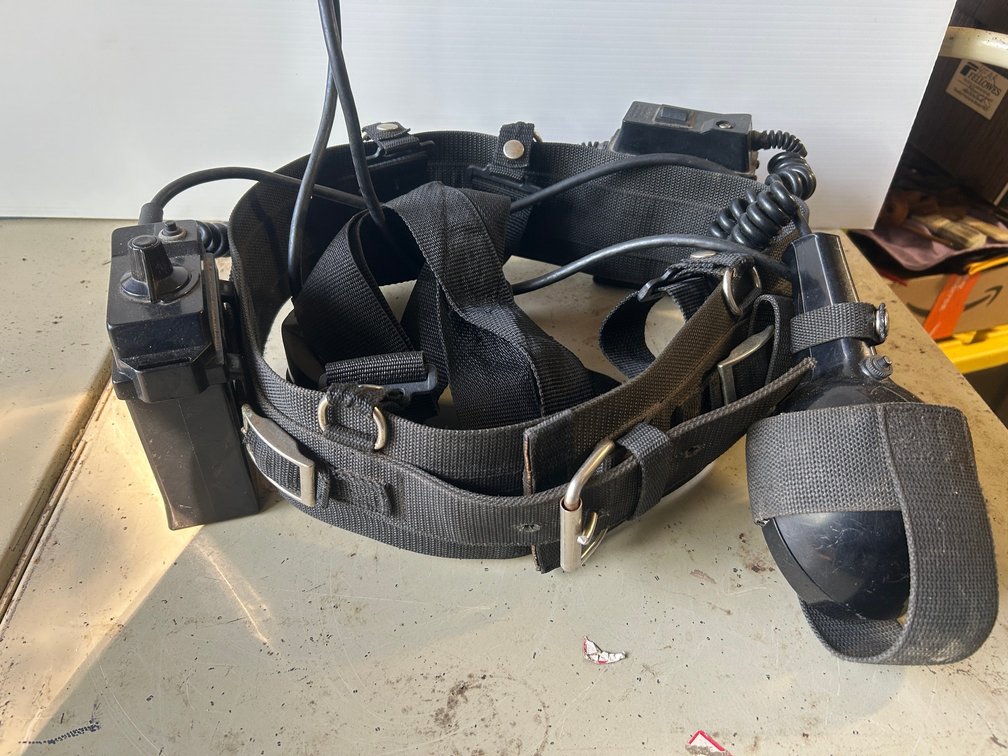 Mine inspector's light Nite Pro power pack with headlamp and spotlight