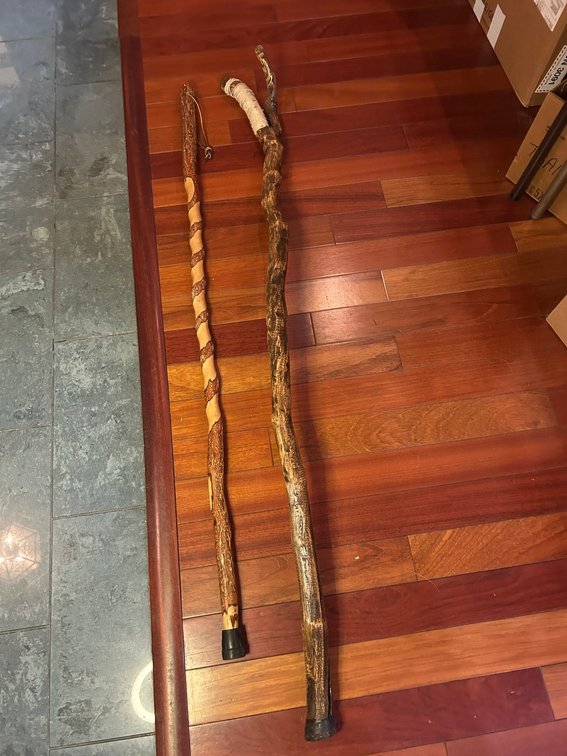 2 Walking sticks