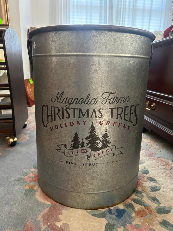 Magnolia Farms Christmas tree advertising can