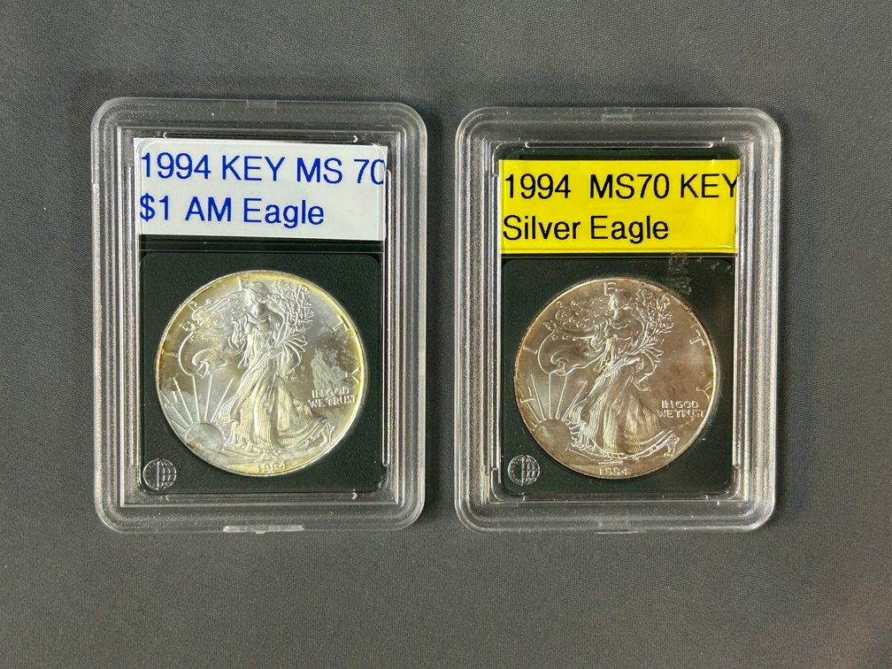 (2) 1994 American Silver Eagles