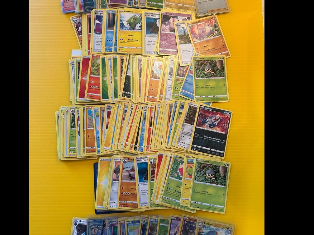 Collection of Pokemon cards-foil cards, shiny cards, various other cards