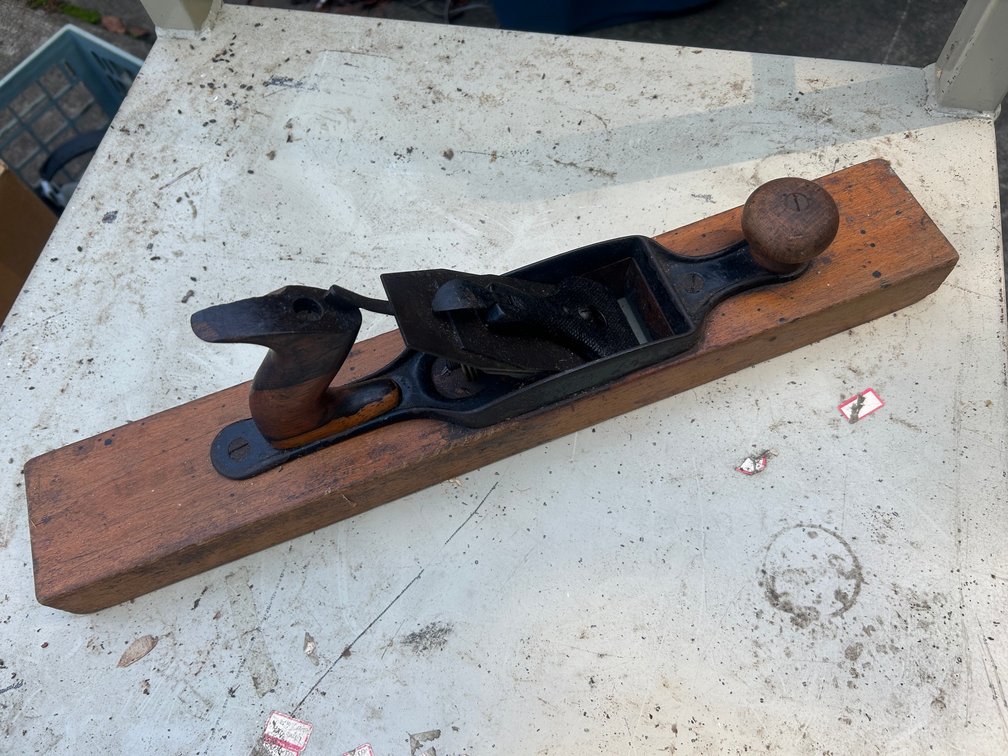 Large wooden block plane
