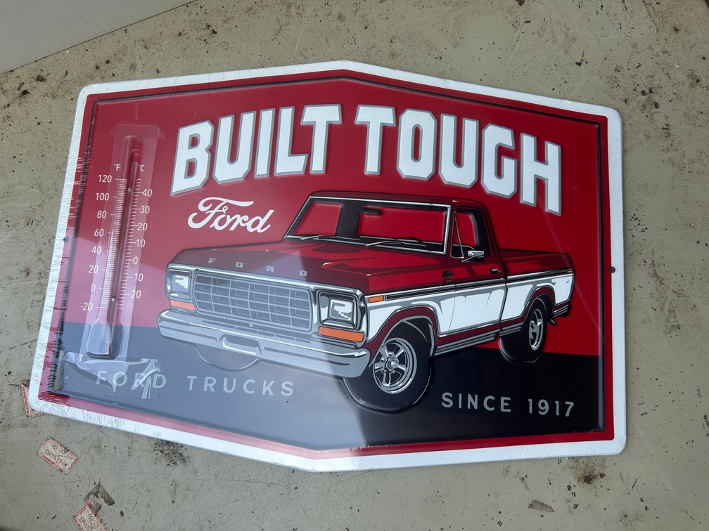 New Ford Trucks advertising thermometer
