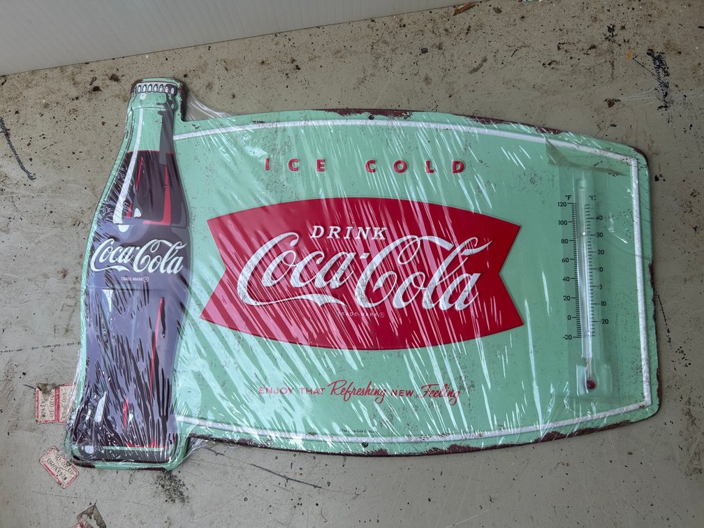 New Coca-Cola advertising thermometer