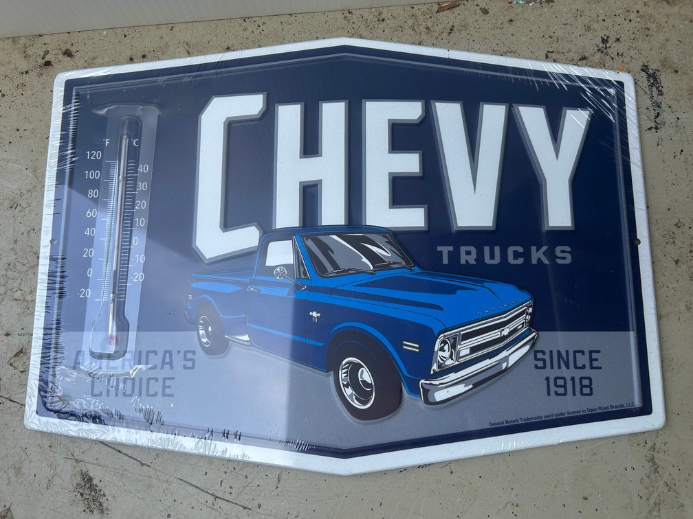 New Chevrolet Trucks advertising thermometer