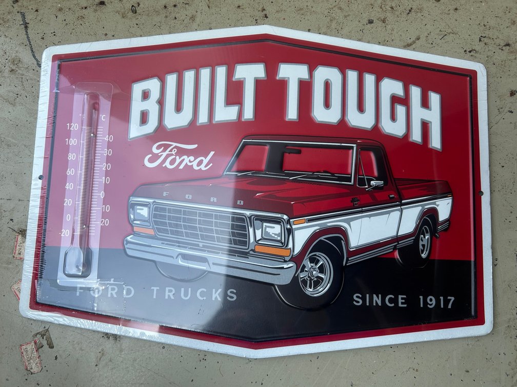New Ford Trucks advertising thermometer