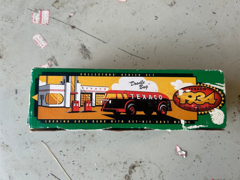 Ertl Texaco Doodle Bug diecast coin bank