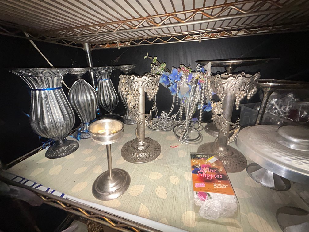 Metal candlesticks