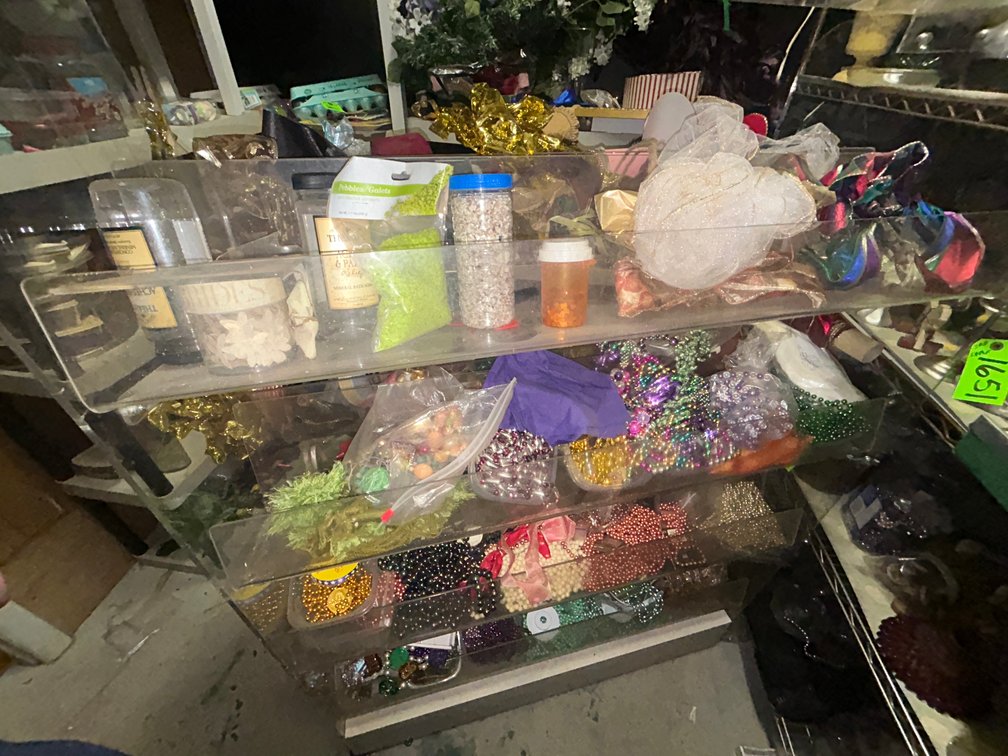 Rolling cart with arts and craft items