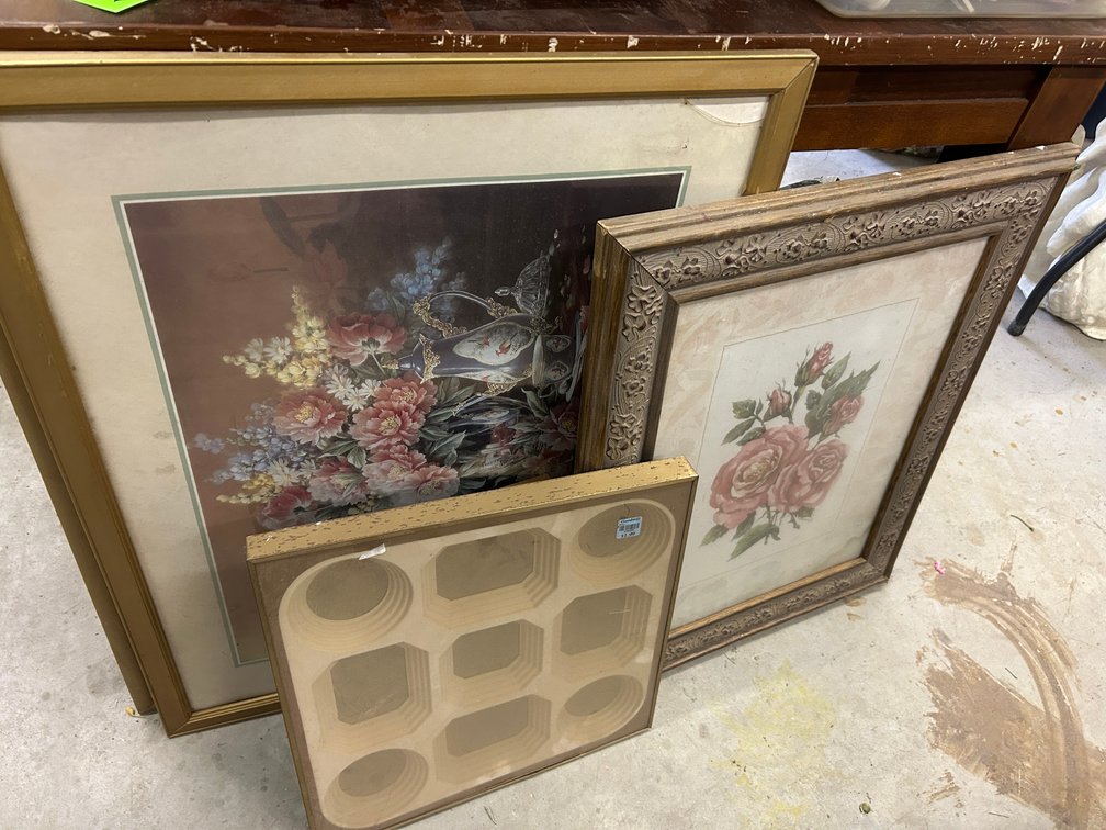 Framed prints, picture frames