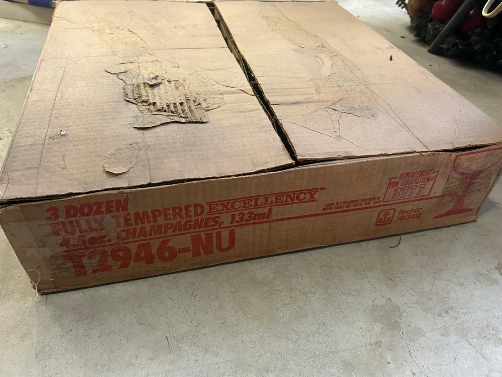 Anchor Hocking stemware in box