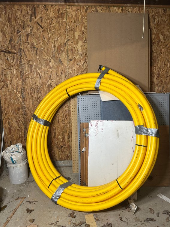 Large roll of yellow 2" Dura/line