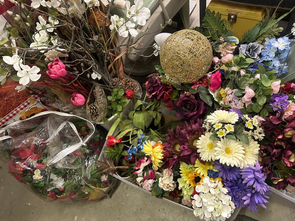 Faux greenery, floral arrangements-large collection