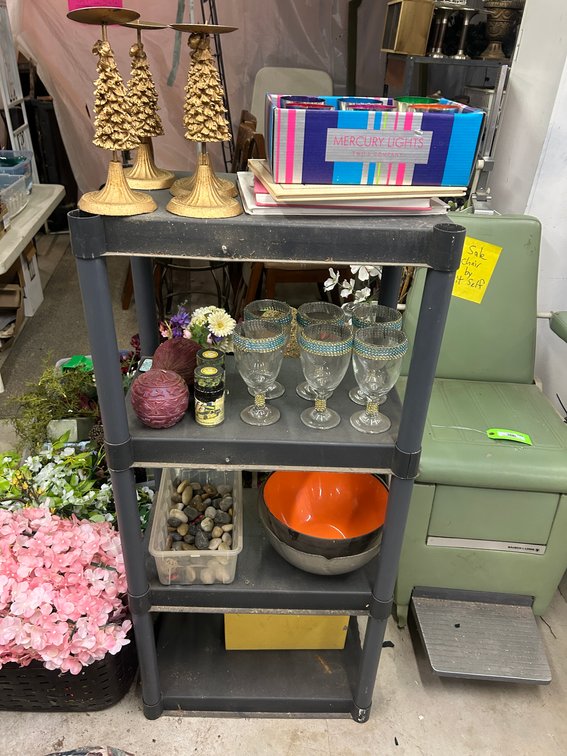 Shelf and contents