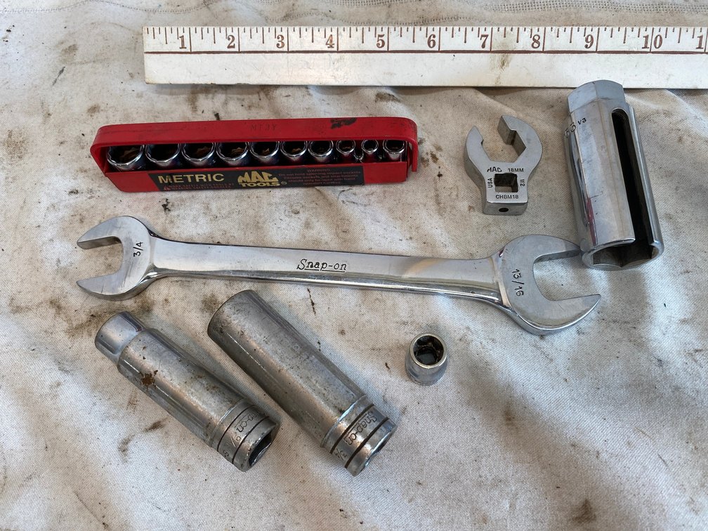 Mac Tools Metric Socket Set 1/4 inch Drive, Mac 18MM Crows foot Wrench, Snap On Wrenches and Sockets