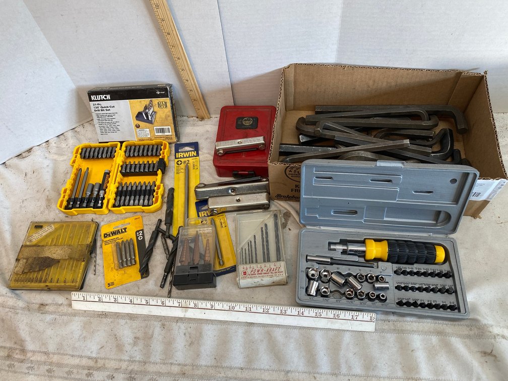 Allen Wrenches, Drill bits, Driver Sets