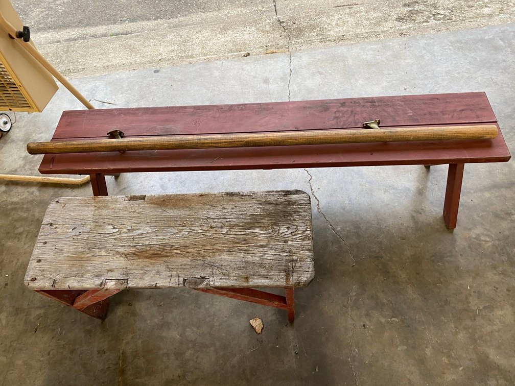 Wooden bench