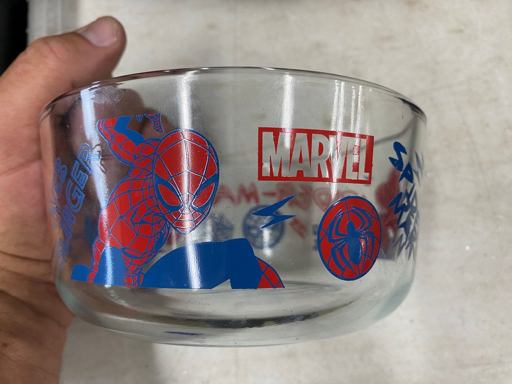 Pyrex Spiderman Bowl with NO Lid