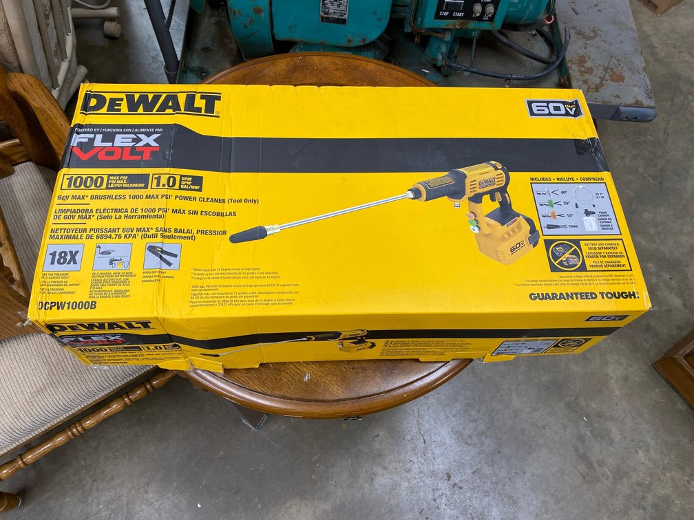 Dewalt flex volt 1000 max psi power cleaner