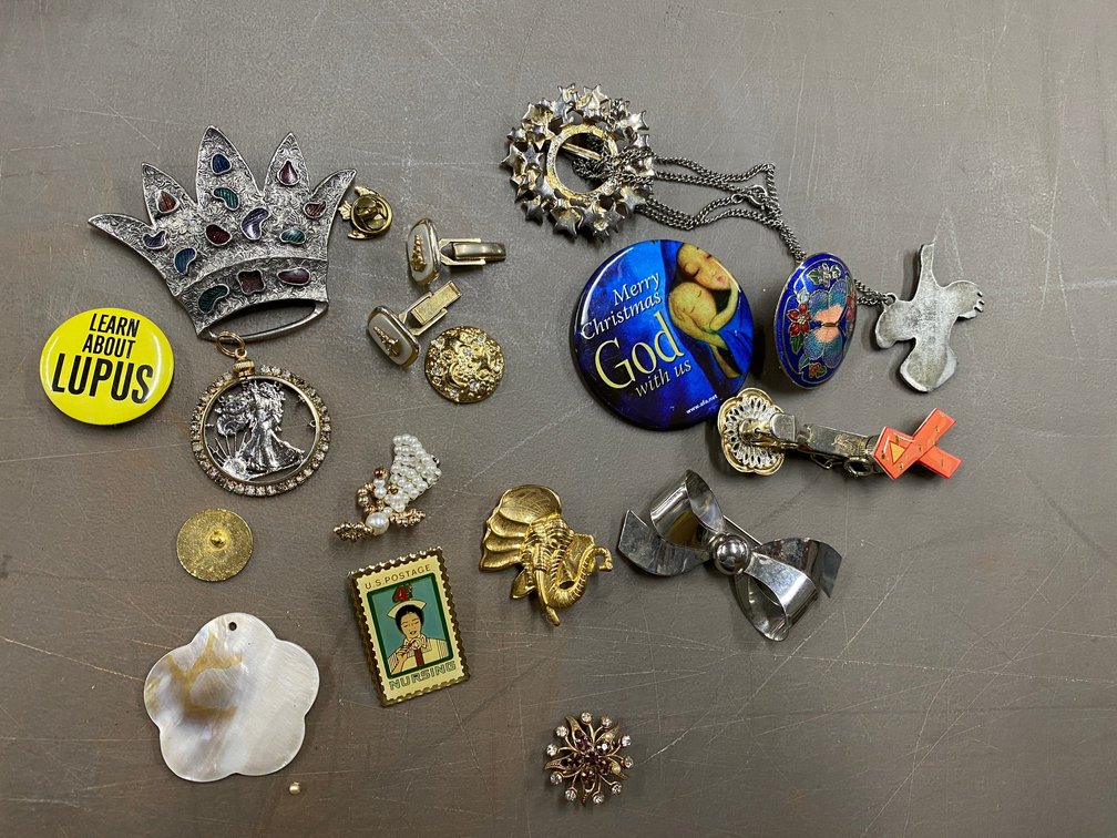 Pins, cufflinks