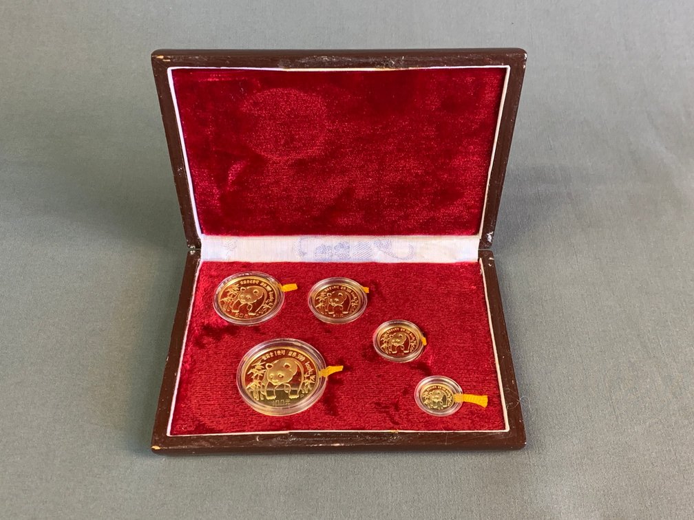 1986 China Gold Panda Proof Set