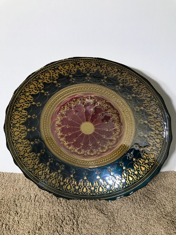 Large glass tray