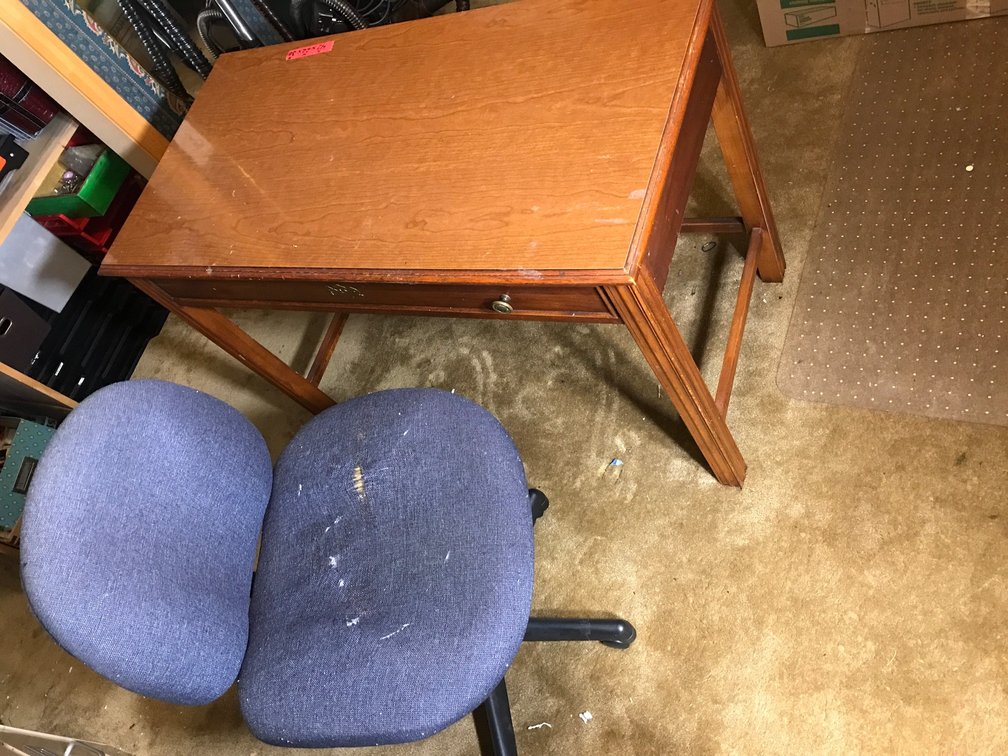 Desk and office chair