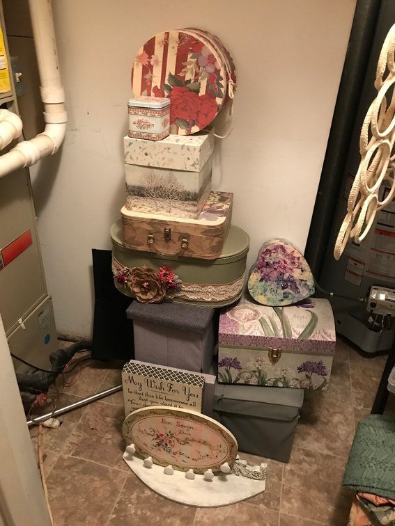 Collection of decorative storage boxes