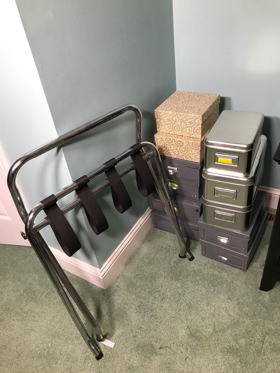 Storage boxes, luggage rack stand