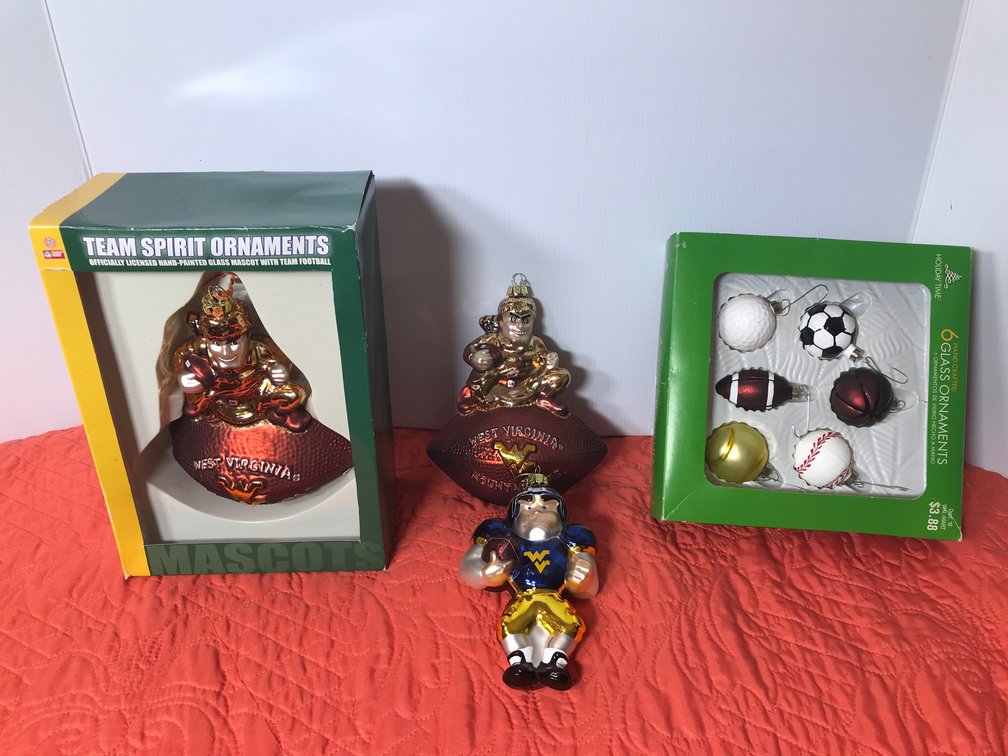 WVU Christmas ornaments