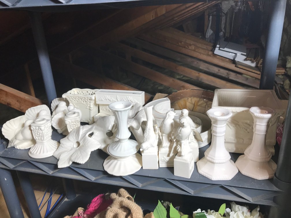 White decorative items