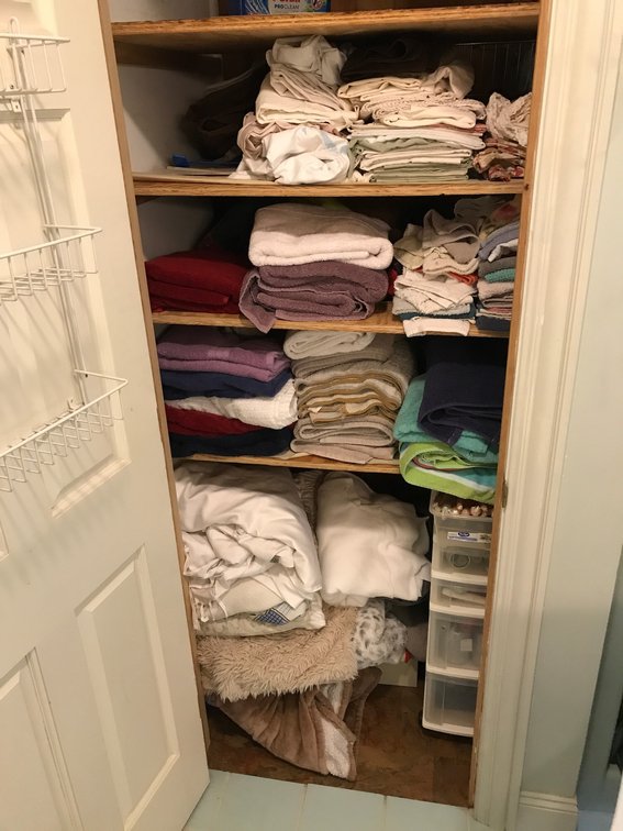 Contents of closet