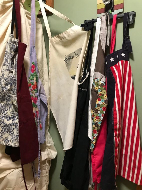 Collection of aprons