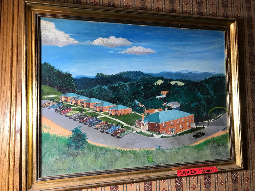 Framed painting signed Davis 1951-approx. 34" x 26"