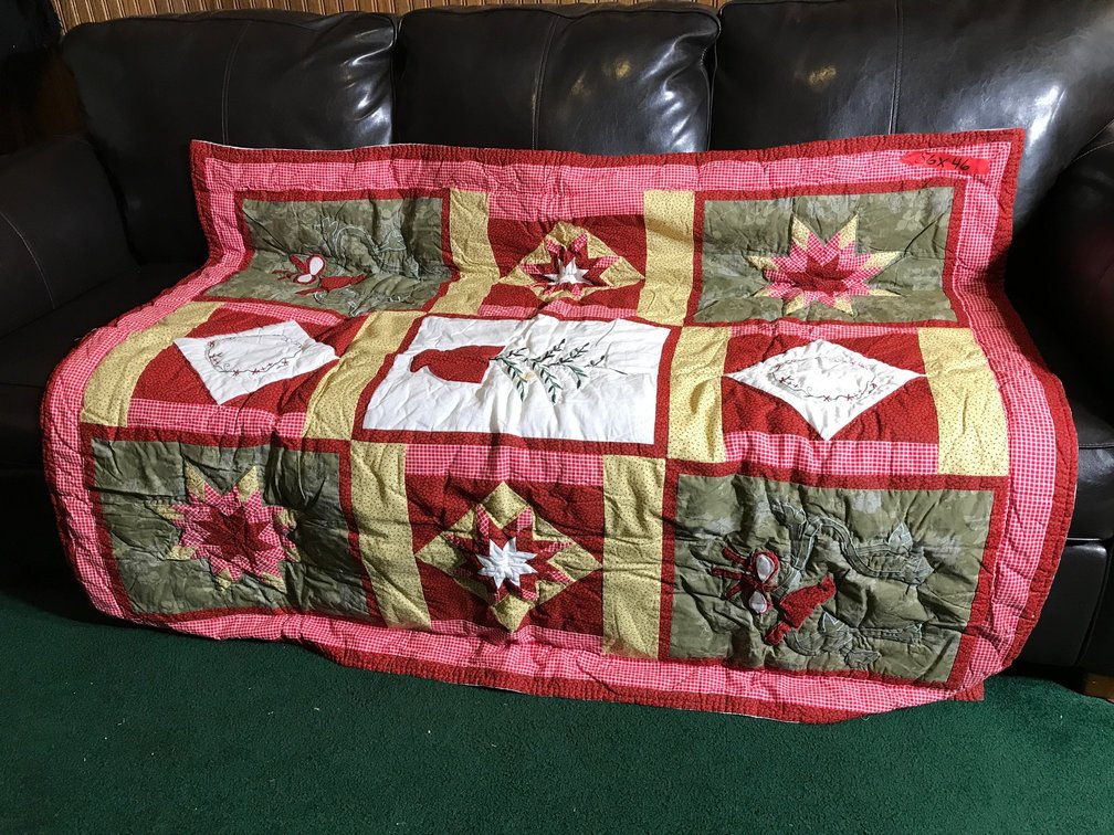 Small blanket or quilt-approx. 56" x 46"
