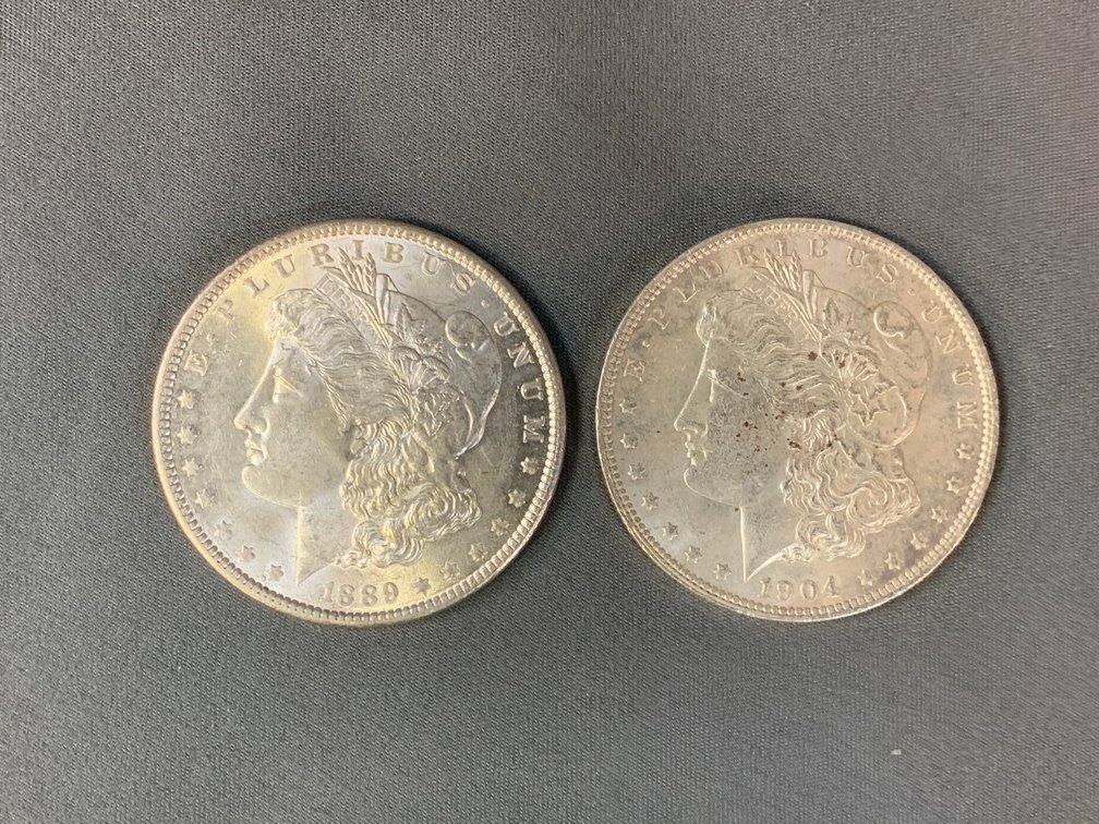 (2) Morgan Dollars
