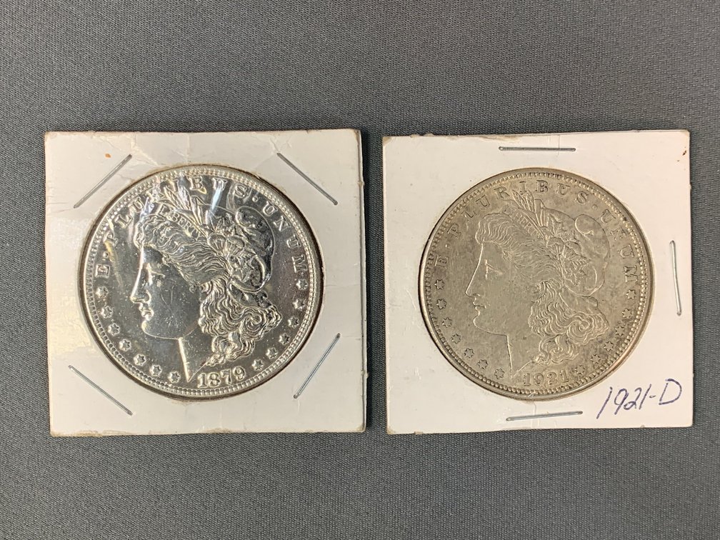(2) Morgan Dollars
