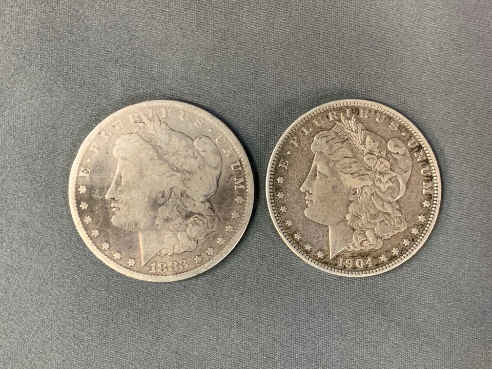 (2) Morgan Dollars