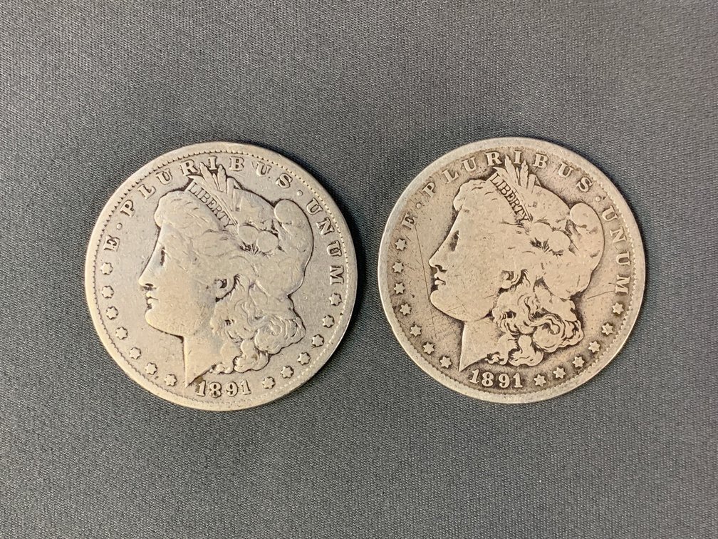 (2) Morgan Dollars