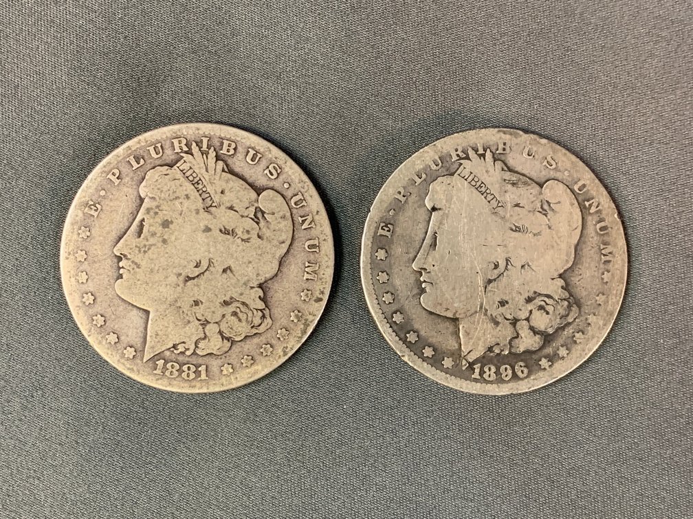 (2) Morgan Dollars